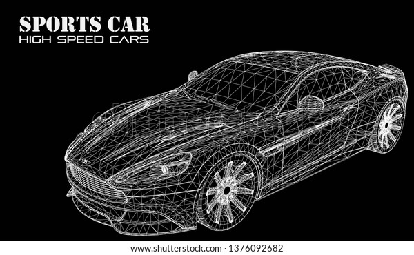 Sports car vector\
lines