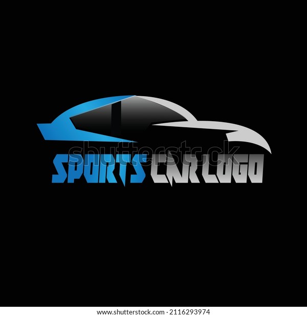 Sports car vector logo design for your brand name\
and company