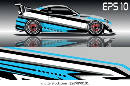 Design-Vektorgrafik für Sportwagen