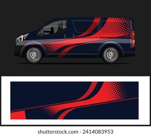 sports car wrap and vinyl sticker graphic Vector and vehicle sticker