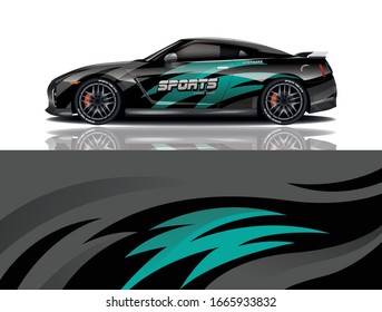 Sports Car Wrapping Decal Design
