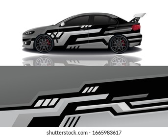 Sports Car Wrapping Decal Design