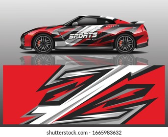 Sports Car Wrapping Decal Design