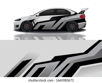 Sports Car Wrapping Decal Design