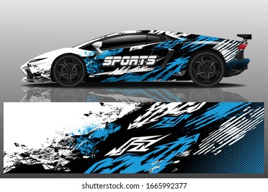 Sports Car Wrapping Decal Design