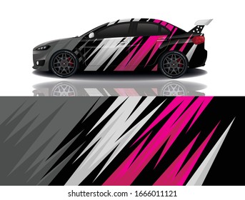 Sports Car Wrapping Decal Design
