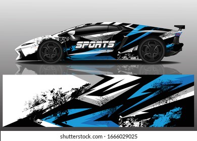 Sports Car Wrapping Decal Design