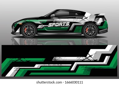 Sports Car Wrapping Decal Design