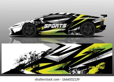 Sports Car Wrapping Decal Design