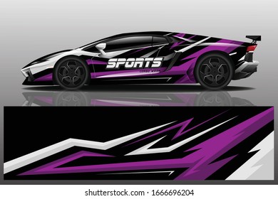 Sports Car Wrapping Decal Design