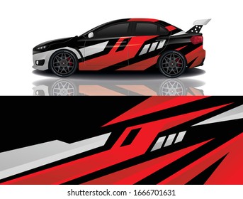 Sports Car Wrapping Decal Design