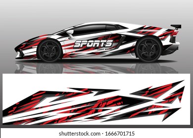 Sports Car Wrapping Decal Design