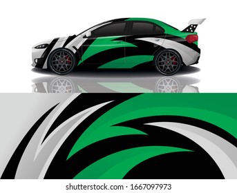 Sports Car Wrapping Decal Design
