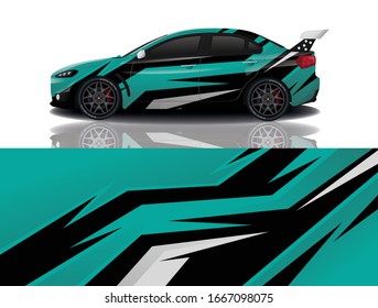 Sports Car Wrapping Decal Design