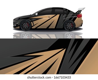 Sports Car Wrapping Decal Design
