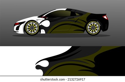 Sports Car Wrapping Decal Design