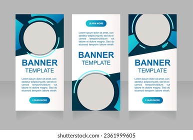 Sports center and healthcare web banner design template. Vector flyer with text space. Advertising placard with customized copyspace. Printable poster for advertising. Arial font used