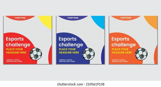 Sports challenge social media post
