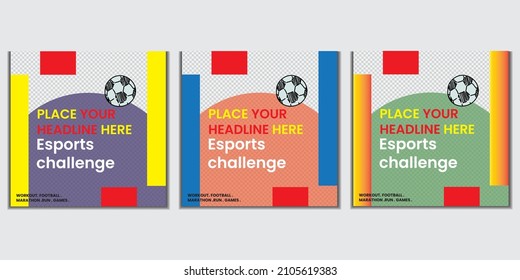 Sports challenge social media post
