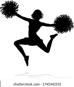 Cheerleader Silhouette の画像 写真素材 ベクター画像 Shutterstock