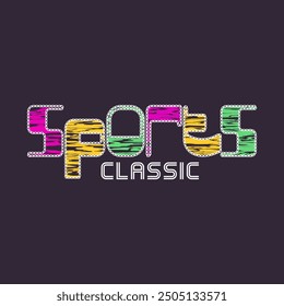 sports classic  typography slogan for t shirt printing, tee graphic design.