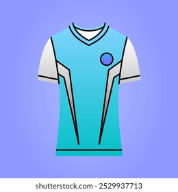 Deportes Ropa Gradiente Ilustración para fútbol, baloncesto, hockey, voleibol, carreras, juegos Ropa.