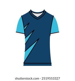 Ilustración de ropa deportiva para fútbol, baloncesto, balón de hockey, voleibol, carreras, juegos.
