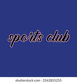 Sports club art design vector