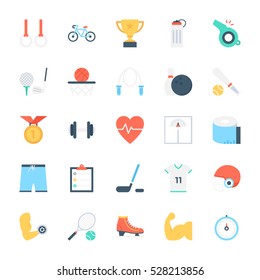 Sports Colored Vector Icons 1