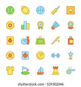 Sports Colored Vector Icons 1