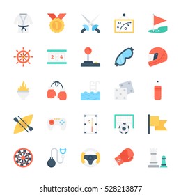 Sports Colored Vector Icons 2