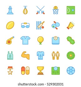 Sports Colored Vector Icons 6