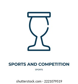 Sports and competition icon. Linear vector illustration from sports collection. Outline sports and competition icon vector. Thin line symbol for use on web and mobile apps, logo, print media.
