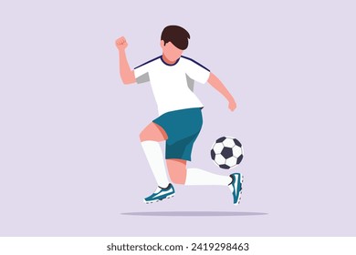 Sports concept. Colored flat vector illustration isolated.