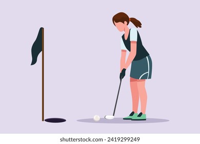 Sports concept. Colored flat vector illustration isolated.