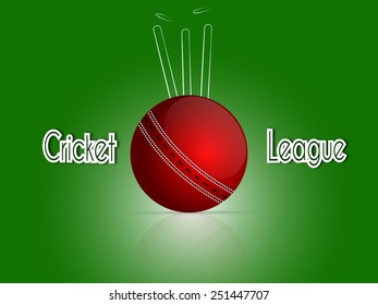 Sports of cricket concept with 2015 Cricket Championship.