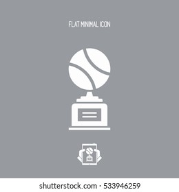 Sports cup - Vector web icon