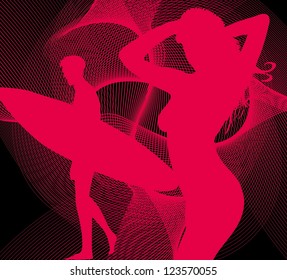 sports and dance vector art