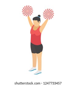 Sports day flat icon design