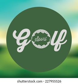 Sports design over blur background, vector illustration