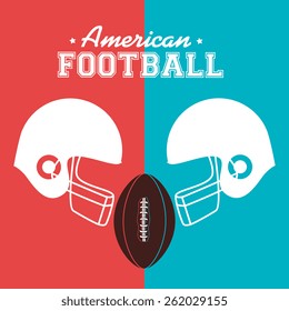 Sports design over colorful background, vector illustration.