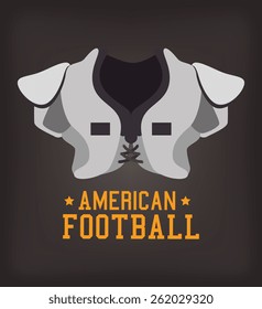 Sports design over gray background, vector illustration.
