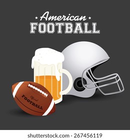 Sports design over gray background, vector illustration.