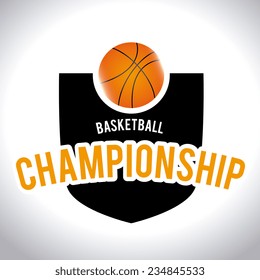 Sports design over white background, vector illustration