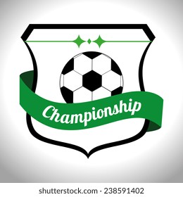 Sports design over white background, vector illustration.
