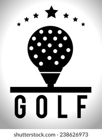 Sports design over white background, vector illustration.