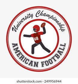 Sports design over white background ,vector illustration.