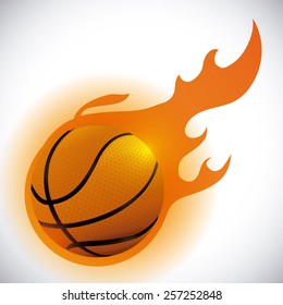 Sports design over white background, vector illustration.