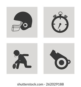 Sports design over white background, vector illustration.