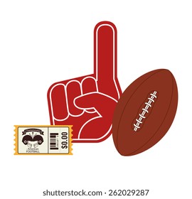 Sports design over white background, vector illustration.